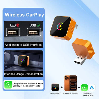Zenith-Connect Pro: Wireless CarPlay Adapter for Factory Wired CarPlay – 2026 Upgrade